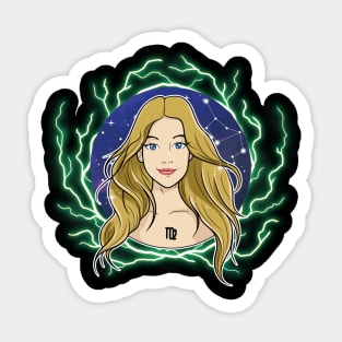 Virgo Horoscope Sign Sticker